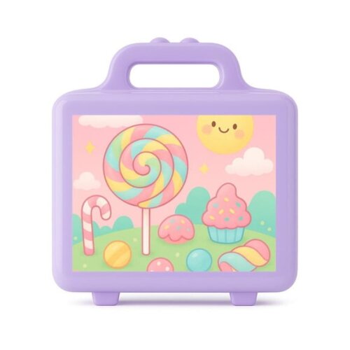 Maleta Plástica Personalizada 12x10cm Candy Color