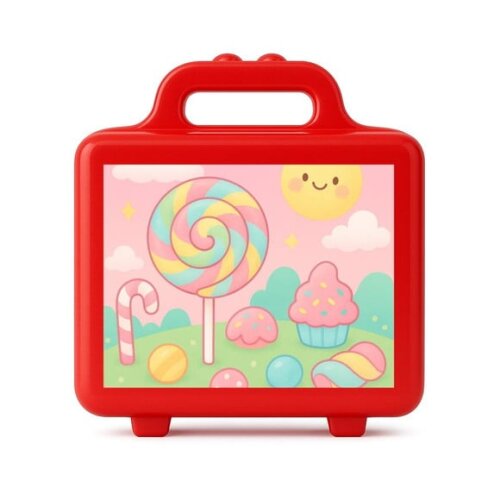 Maleta Plástica Personalizada 12x10cm Candy Color
