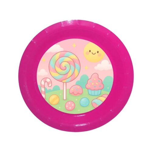 Prato de Papel Personalizado Candy Color