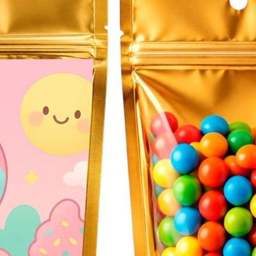 Saco Festa Metalizado Dourado 13x20 Candy Color