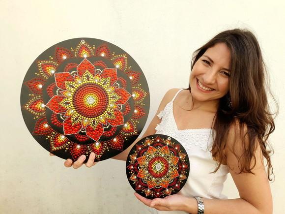 Conjunto Mandala da Energia e Sabedoria 40cm-20cm