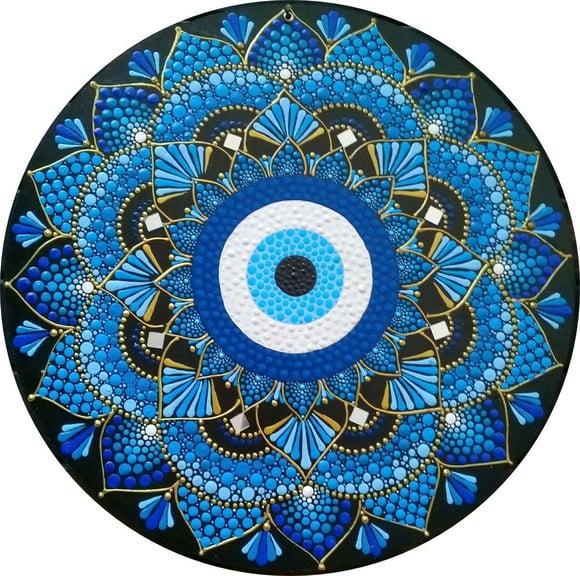 Dupla de Mandalas da Prosperidade 60cm e Olho Grego 40cm
