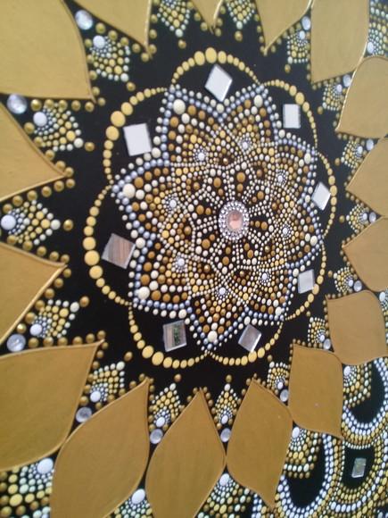 Dupla de Mandalas da Prosperidade e Felicidade 60, 30 cm