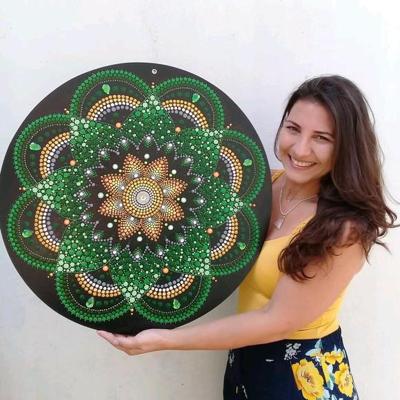 Dupla de Mandalas da Saúde e Renovação e Chakras 60cm