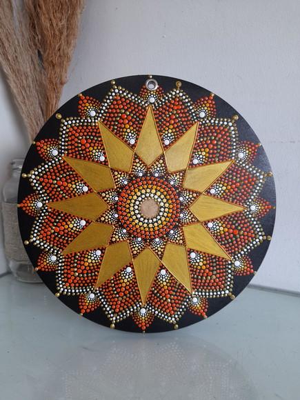 Dupla Mandala da Abundância Financeira 20cm+rosto de Buda 30