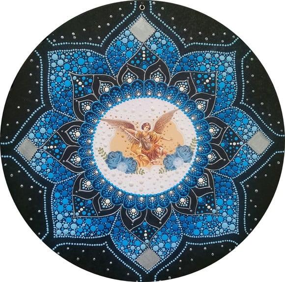 Mandala Arcanjo São Miguel 40cm