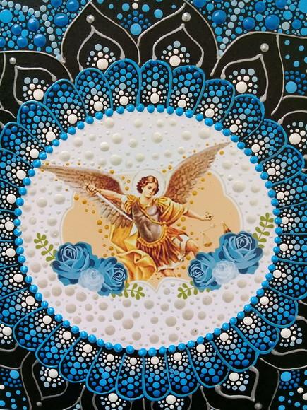 Mandala Arcanjo São Miguel 40cm