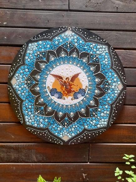 Mandala Arcanjo São Miguel 50cm