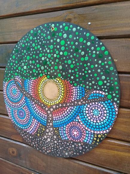 Mandala Arvore da Vida 40 cm em mdf