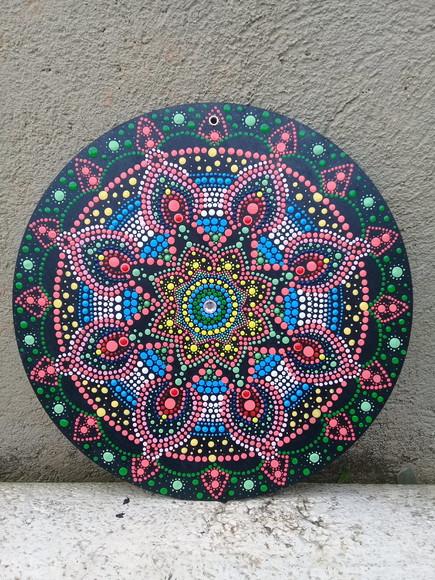 Mandala Boas Energias Vermelha 30cm