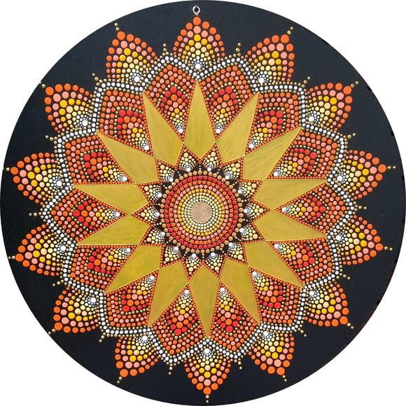 Mandala da Abundância Financeira 35cm de diâmetro