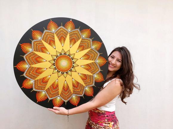 Mandala da Abundância Financeira 80 cm