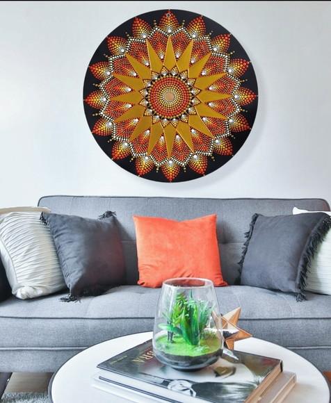 Mandala da Abundância Financeira 80 cm