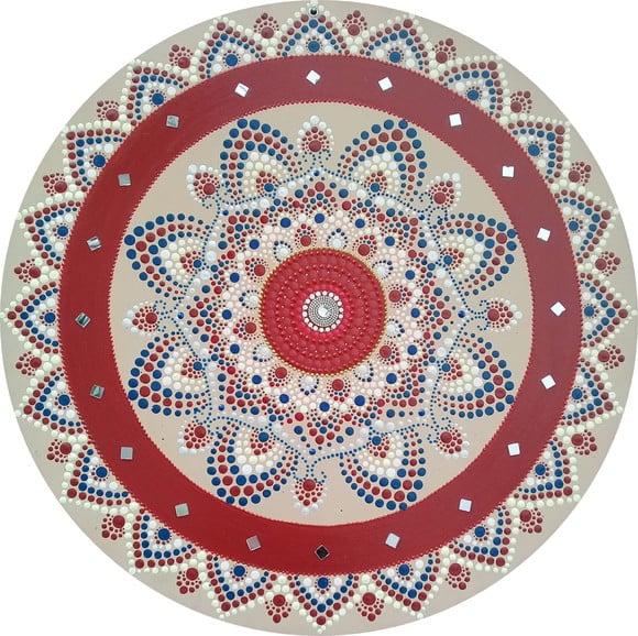 Mandala da Energia e Paixão 60cm