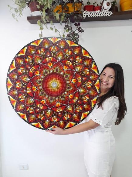 Mandala da Energia, Vitalidade e Prosperidade 80cm