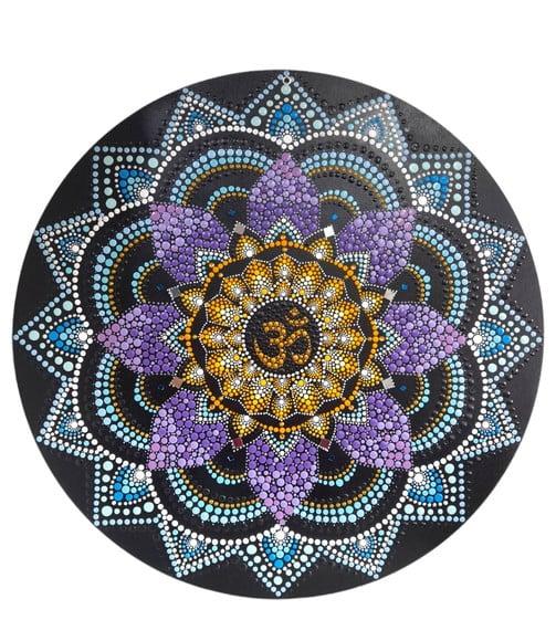 Mandala da Espiritualidade e Paz 50 cm Pintada a Mão