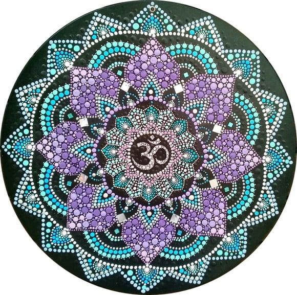 Mandala Da Espiritualidade E Paz 60 Cm Pintada A Mão