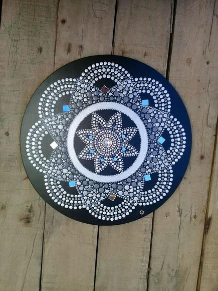 Mandala da paz e acolhimento 35cm