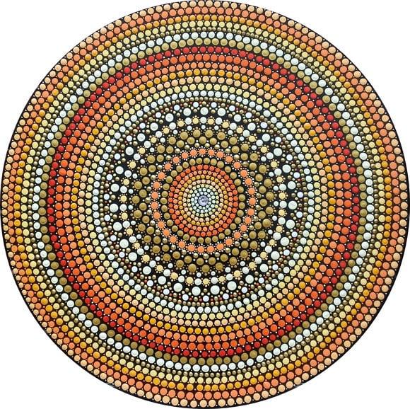 Mandala da prosperidade 40cm de diâmetro