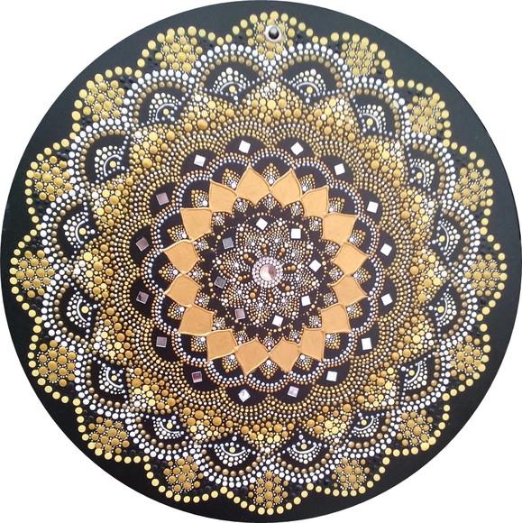 Mandala da prosperidade e felicidade 30 cm