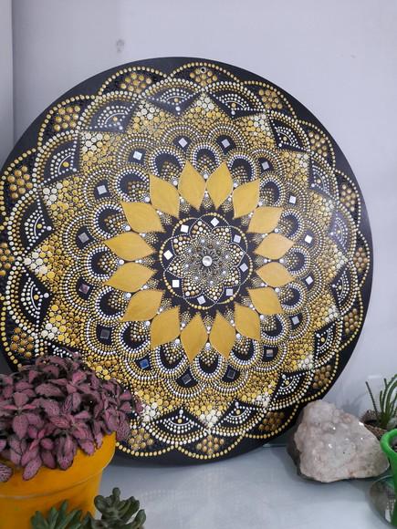 Mandala da prosperidade e felicidade 50 cm