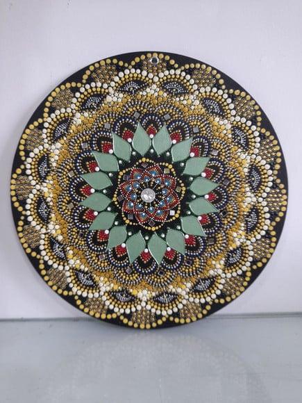 Mandala Da Prosperidade E Saúde 35 Cm