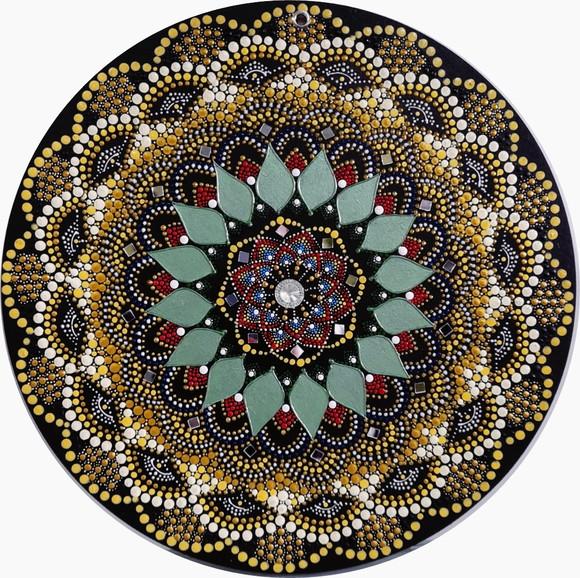 Mandala da prosperidade e saúde 30 cm