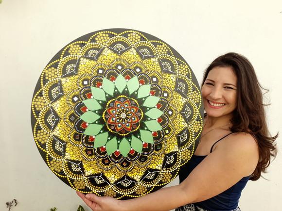 Mandala da Prosperidade e Saúde 60 cm