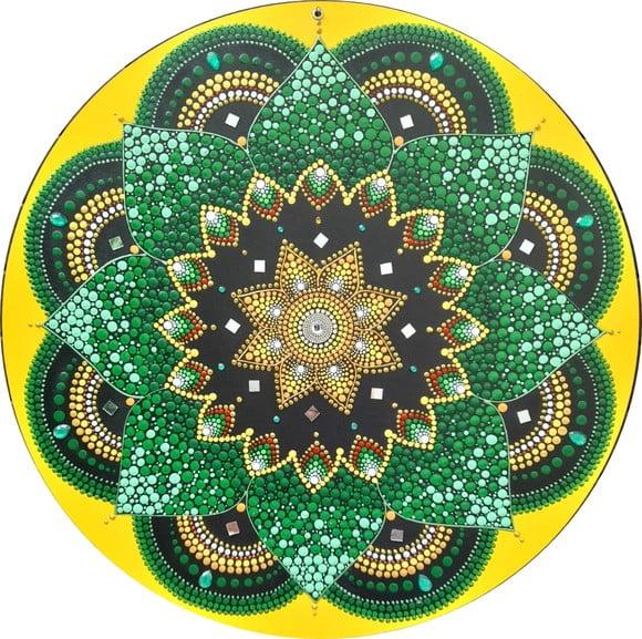 Mandala da saúde e otimismo 60cm