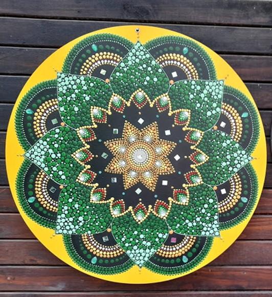 Mandala da saúde e otimismo 60cm