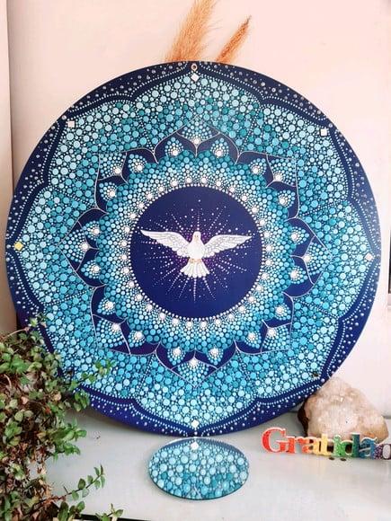Mandala Divino Espírito Santo 60cm