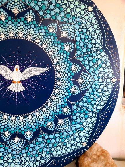 Mandala Divino Espírito Santo 40cm