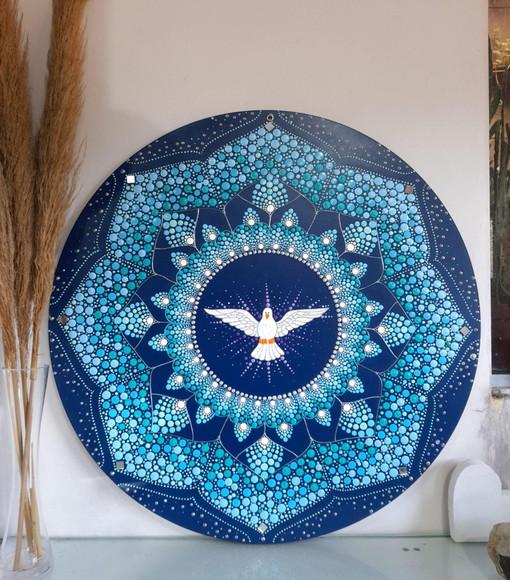 Mandala Divino Espírito Santo 80cm
