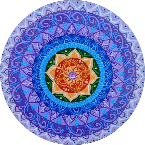 Mandala do Equilíbrio e Espiritualidade 40 cm em mdf