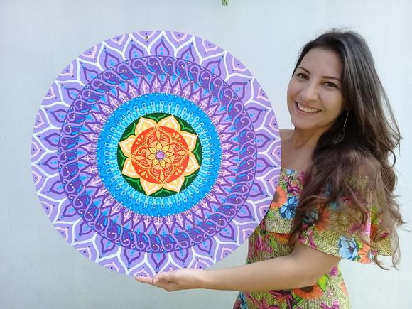 Mandala do Equilíbrio e Espiritualidade 60 cm