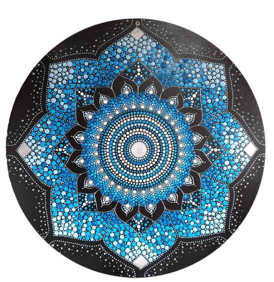 Mandala Energia Espiritual 40 cm em mdf