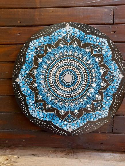 Mandala Energia Espiritual 40 cm em mdf