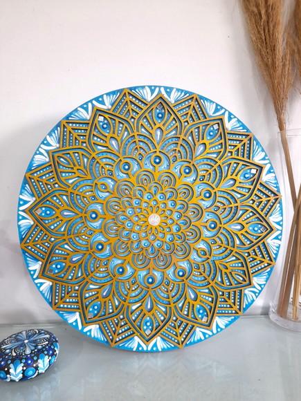 Mandala Energia Espiritual 30 cm - com Aplique 3d