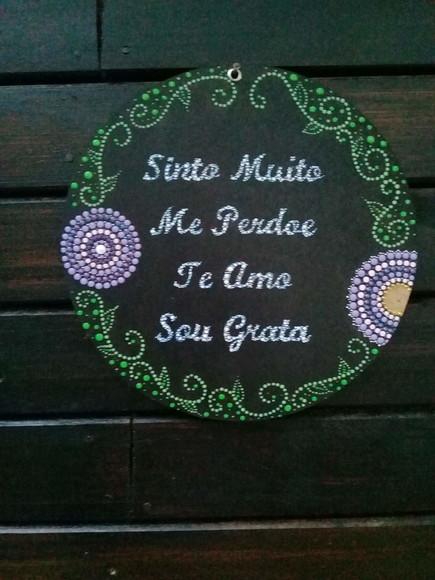 Mandala Hooponopono 20cm de Diâmetro