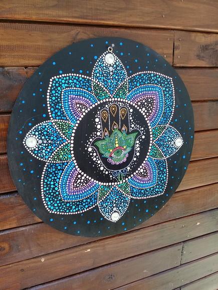 Mandala Mão de Fátima 35cm