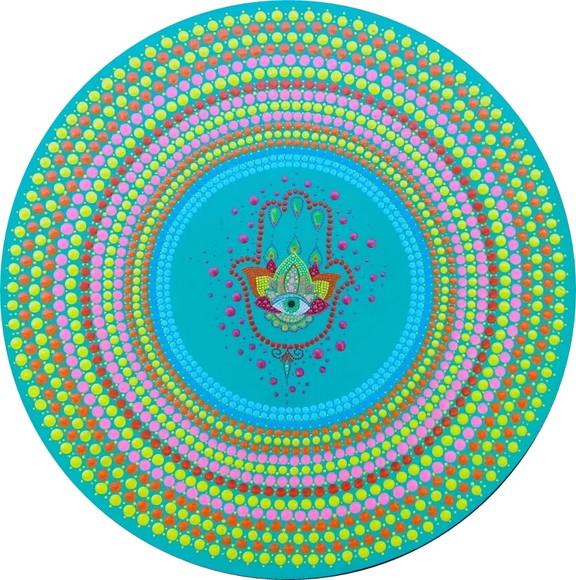 Mandala Mão de Fátima 35cm