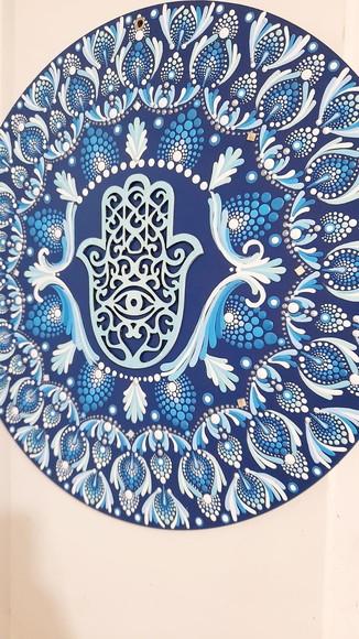 Mandala Mão de Fátima 40cm