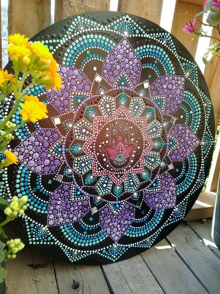 Mandala Mão de Fátima 50cm