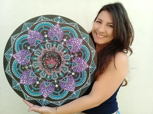 Mandala Mão de Fátima 50cm