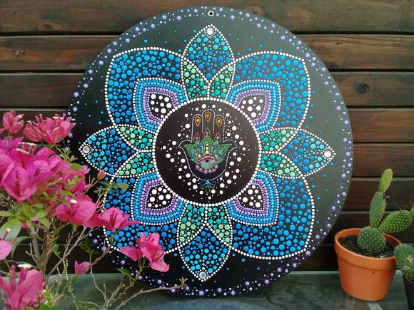 Mandala Mão de Fátima 50cm