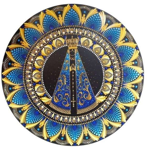 Mandala Nossa Senhora de Aparecida 30cm