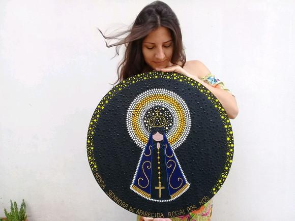 Mandala Nossa Senhora de Aparecida 60cm