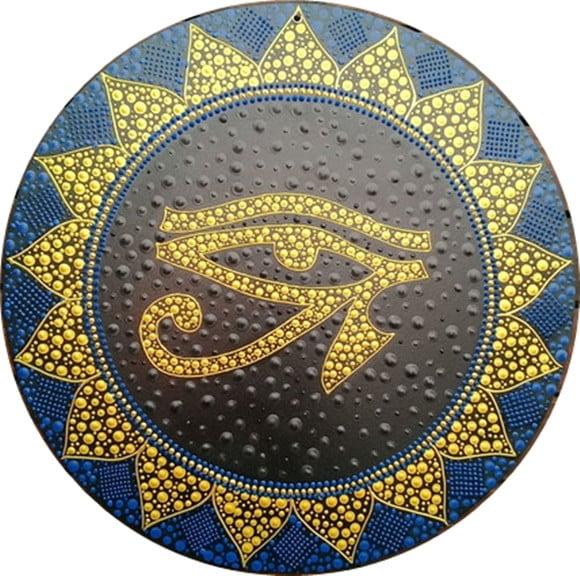 Mandala Olho de Hórus 40 cm em mdf
