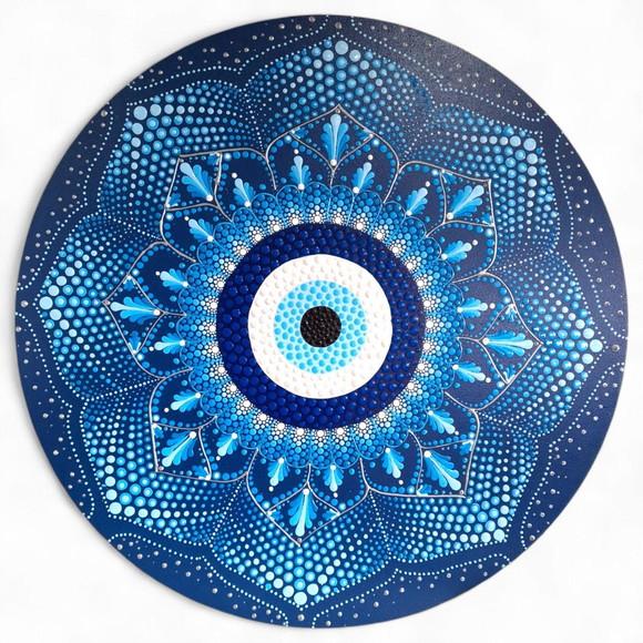 Mandala Olho Grego 60 cm em mdf