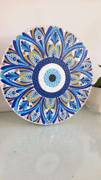 Mandala Olho Grego 20 cm